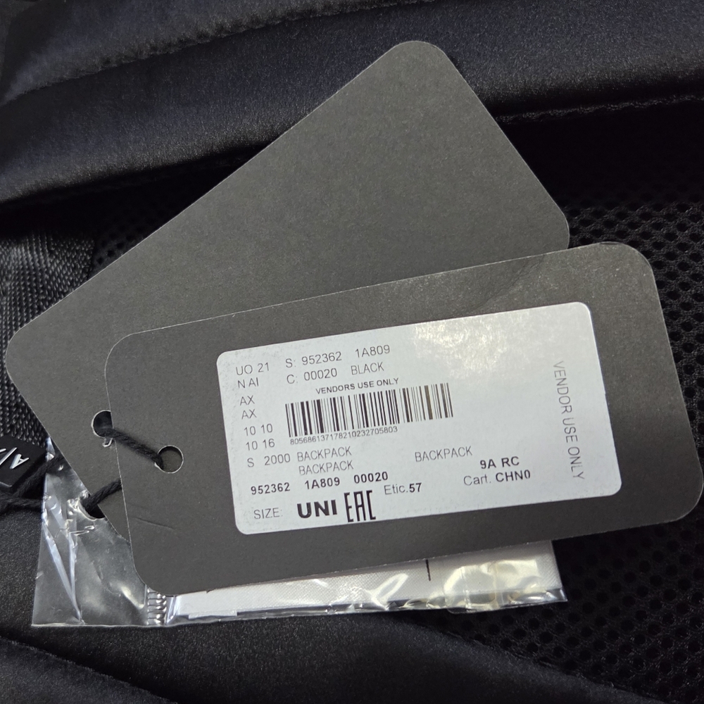 NWT - Armani Exchange Logo Strap Multiple Pockets Backpack - Picture 10 of 11